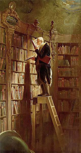 The Bookworm,, Carl Spitzweg